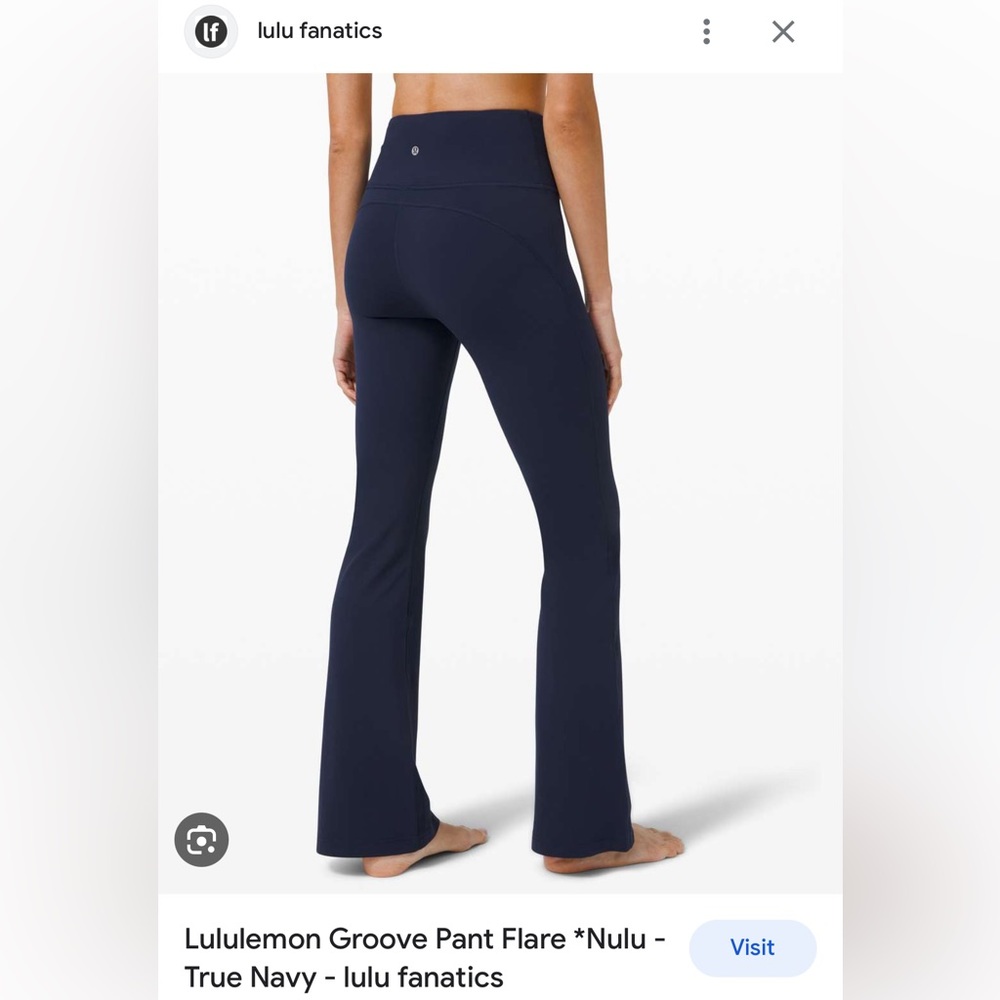 Lululemon Super High Rise Groove Pant Flare *Nulu True Navy